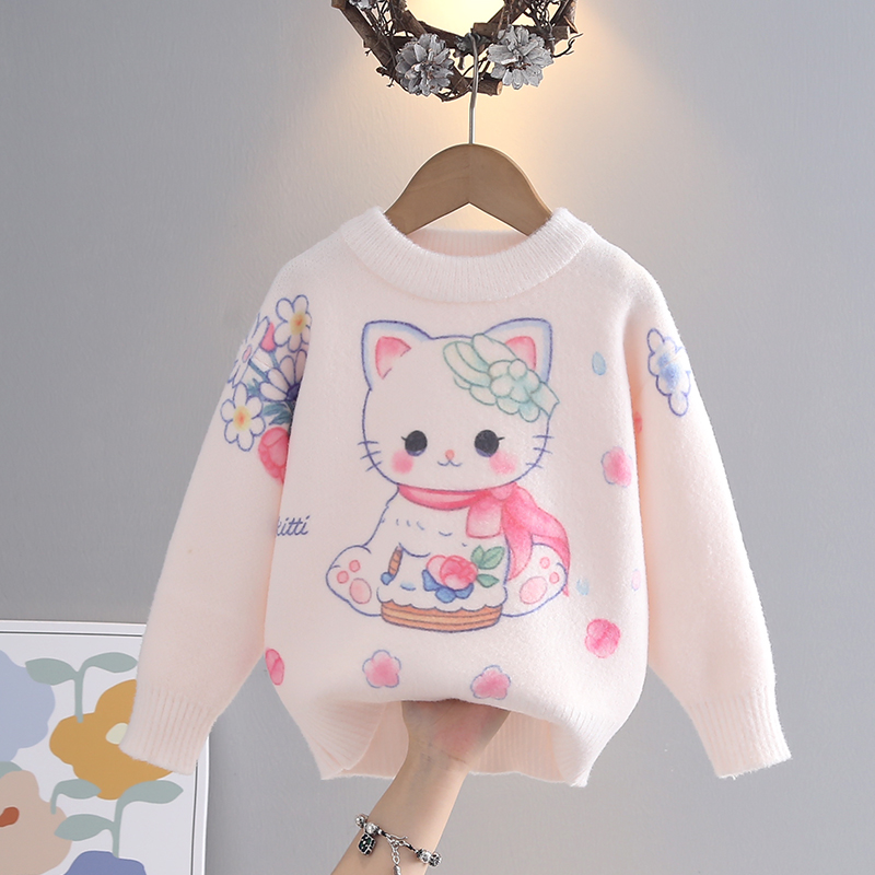 2025秋冬新女童秋冬季毛衣针织衫