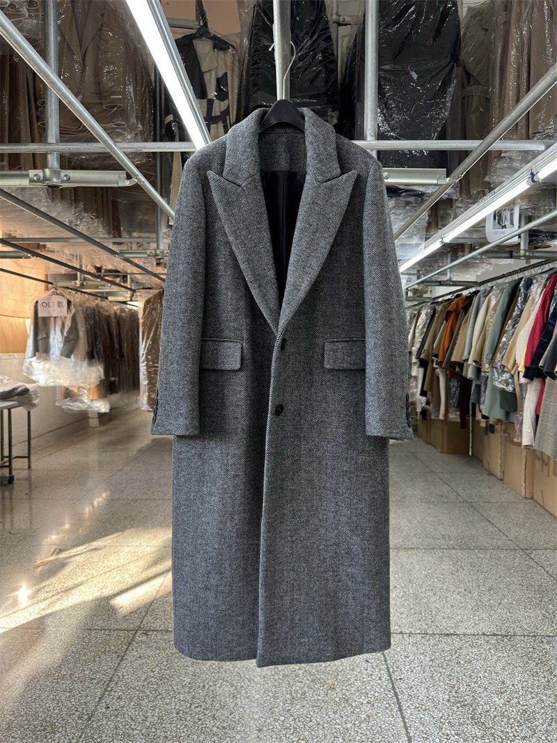 人字纹正肩羊毛大衣女中长款秋冬新款韩版复古风西服显瘦毛呢外套,女装/女士精品,毛呢外套,淘宝优惠券,粉丝福利购,淘宝优惠卷