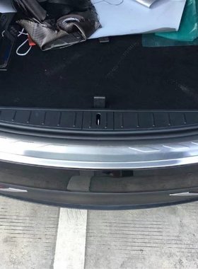 适用于特斯拉后护板MODEL X/S内饰后备箱装饰不锈钢亮片改装专用