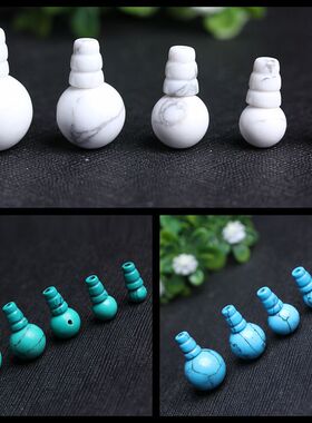 diy佛塔手串项链星月菩提白松石
