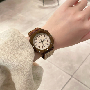 手表女款 高颜值小众日历考试专用防水男腕表礼物情侣 学生2026新款