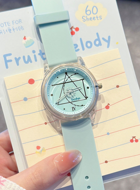 2025新款手表女学生初高中只看时间考试小众高级感简约电子腕表