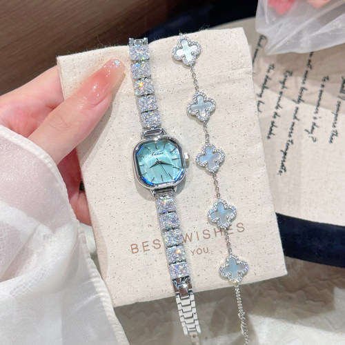 方糖贝母手链女表轻奢生日礼物