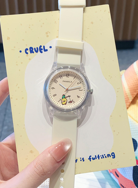 minini联名手表女学生初高中2025新款高颜值只看时间防水女生手表