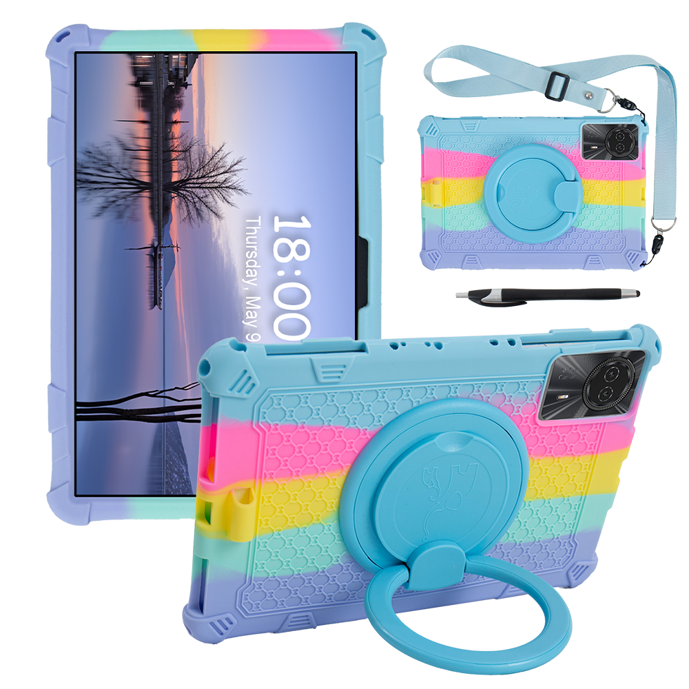 适用来酷平板P116A学习机防摔保护套lecoo来酷平板11 电脑硅胶套360度旋转横竖支撑全包软壳11英寸