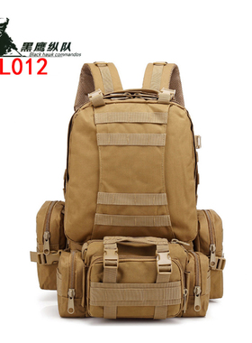 户外突击多功能战术双肩背包大容量军迷野外登山包野营徒步背包男