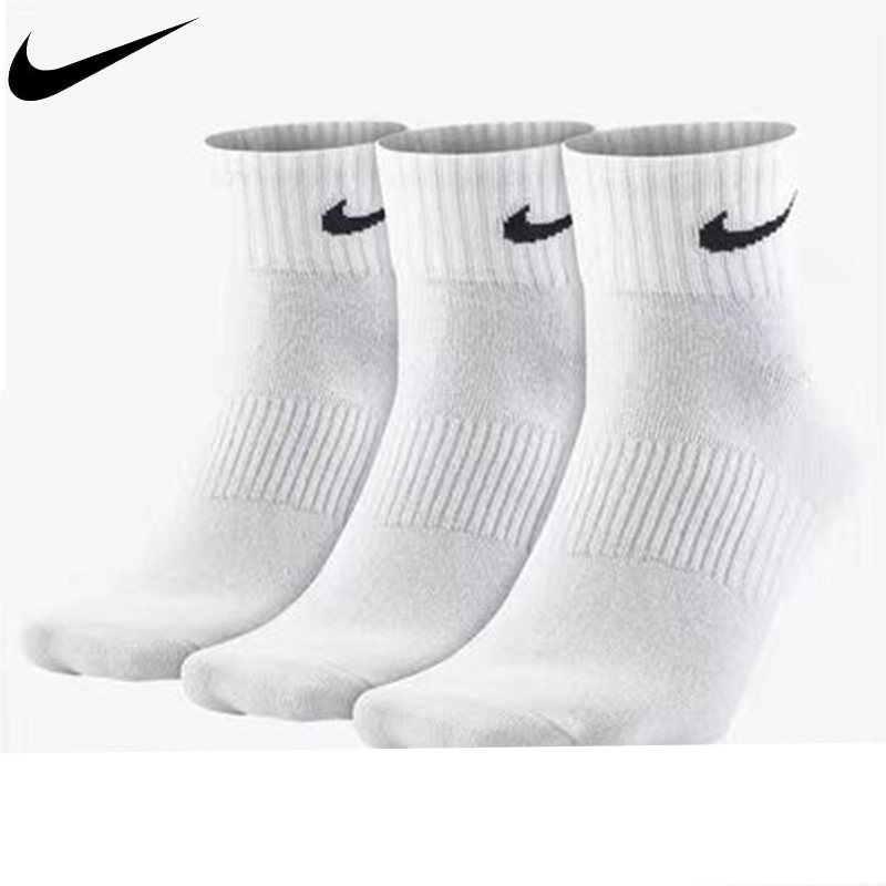 NIKE耐克袜子正品男女袜子鲨鱼裤长袜纯棉运动短筒中筒长筒袜