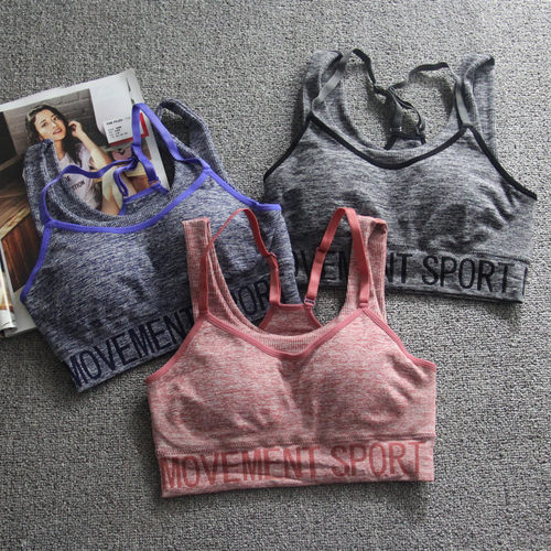 假两件防震聚拢运动文胸