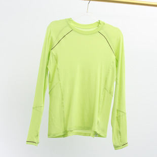 美利奴羊毛长袖 T恤女抗菌防臭撞色肩线收腰显瘦户外运动爬山健身1
