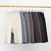 高腰紧身运动短裤 夏 女弹力透气速干提臀弹力跑步健身瑜伽五分裤