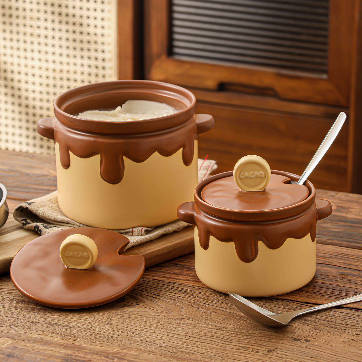 厨房陶瓷耐高温食品级猪油罐