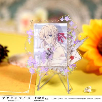 星河动漫 正版 紫罗兰永恒花园 邮票系列 薇尔莉特 亚克力冰箱贴
