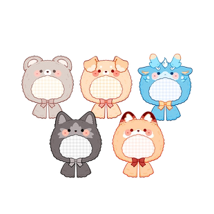 LOFTER 盗墓笔记 稻米节系列吴邪张起灵王月半黑瞎子款 斗篷娃衣