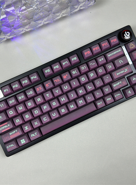 赛博朋克主题XDA高度渐变色键帽PBT热升华适配64/68/75/84/87/98