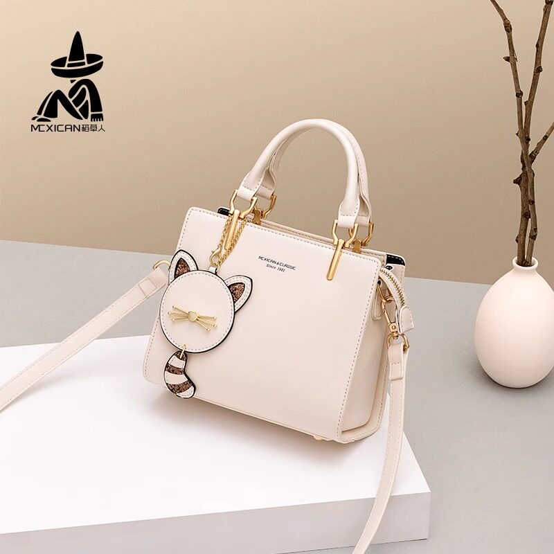 稻草人女包斜挎小包包2026新款可爱女生送礼物通勤手提包斜挎春季