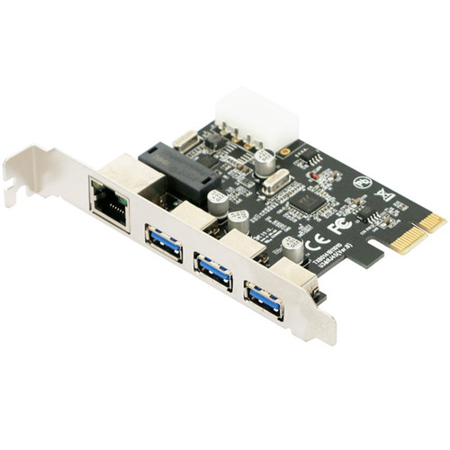 PCIE千兆网卡+3口USB3.0 三种颜色随机发