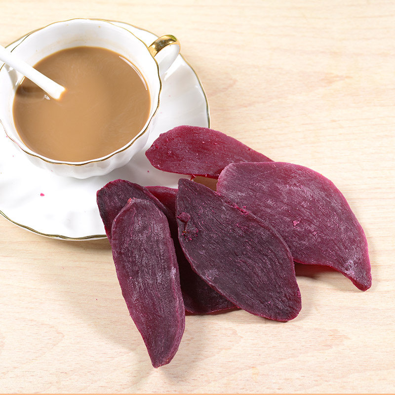 农家自制无糖风干倒蒸紫薯干紫心番薯干紫薯地瓜干红薯地瓜片薯条