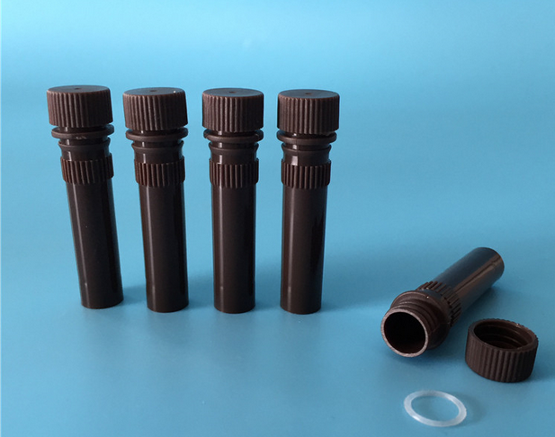 1.5ml螺口可立式冻存管带垫圈  冷冻管 样品管 棕色避光 500支/包