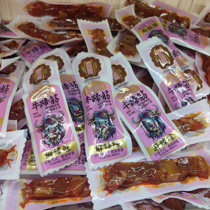 新疆特产老疆门牛蹄筋麻辣味五香味牛蹄皮独立包装零食夜宵下酒菜