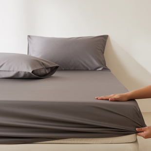 轻奢高端贡缎长绒棉床笠单件全棉纯棉四季通用加厚床垫保护套床罩