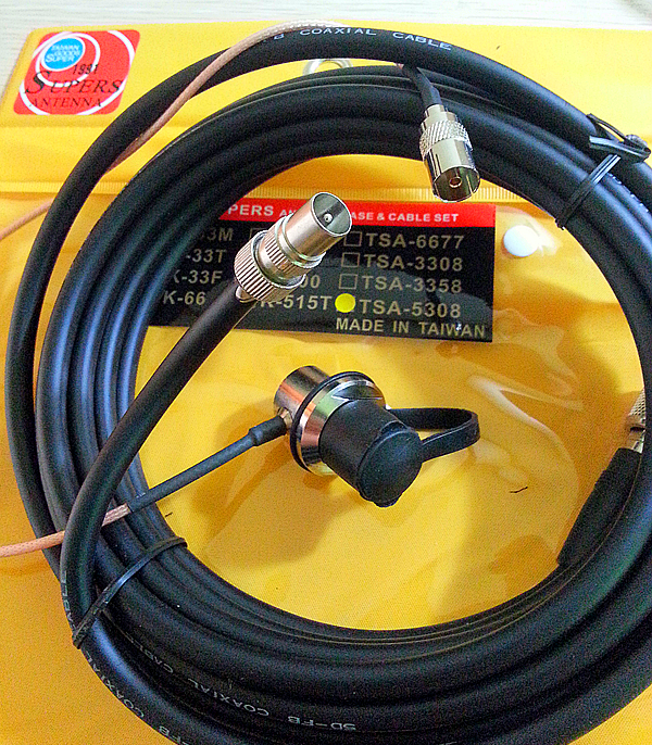 細線可拆过门 台湾驰鹏TSA5308S 对讲机车载特氟龙馈线 (5304系 )