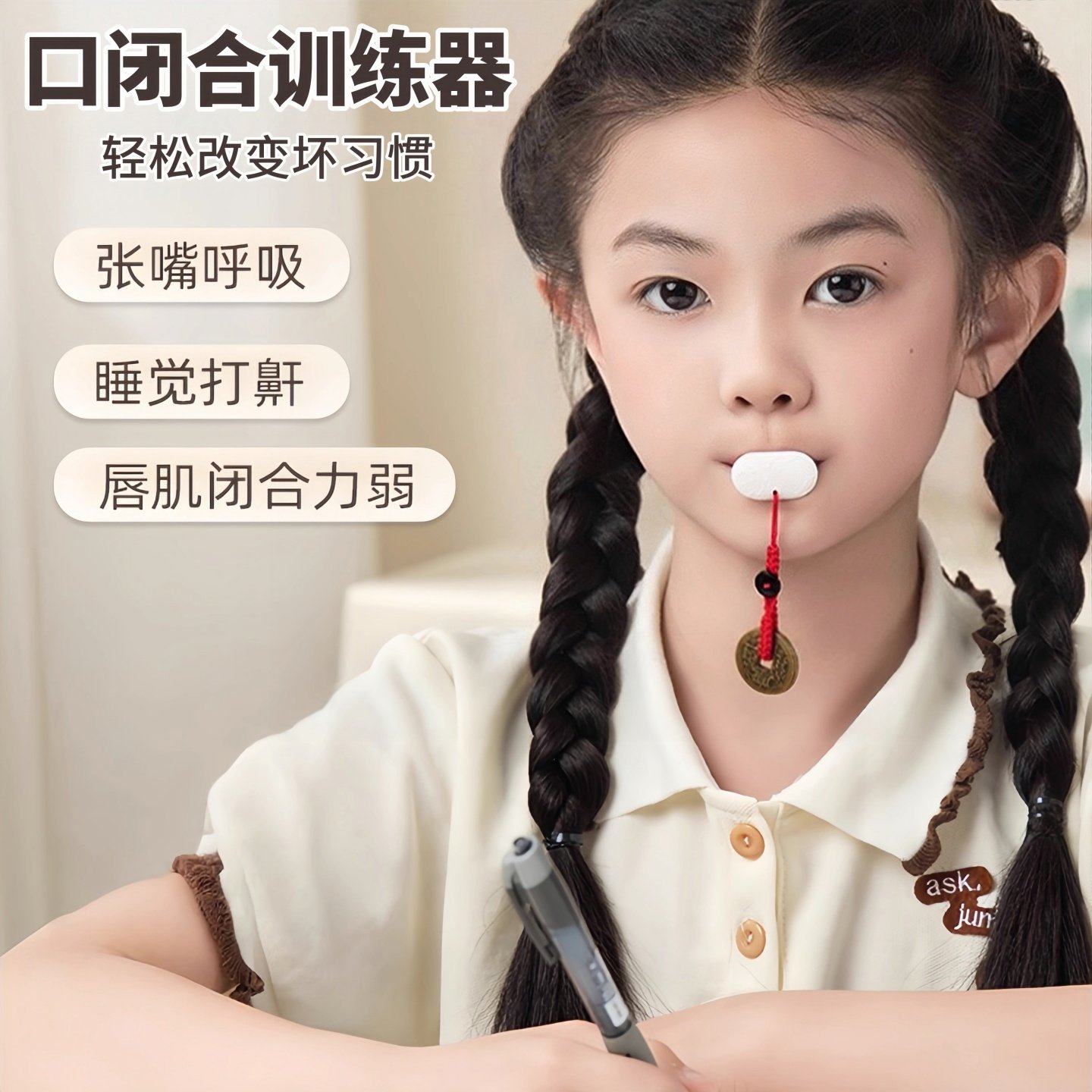 唇肌训练器儿童纠正凸嘴口防睡觉矫正张嘴巴闭嘴呼吸封口练习神器,居家日用,防打鼾用品,淘宝优惠券,粉丝福利购,淘宝优惠卷