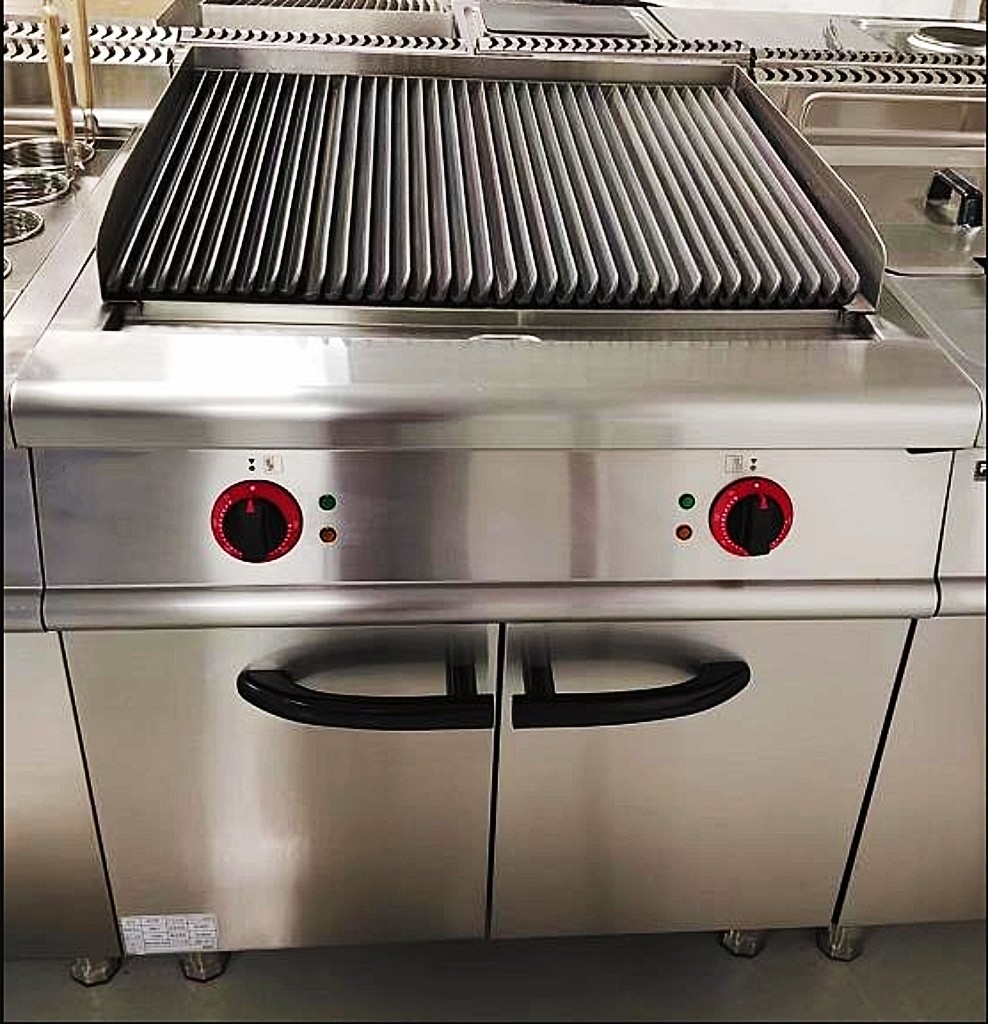 立式电热火山石烧烤炉 燃气烤炉 商用烤肉机烤串烤猪蹄机煎牛排炉