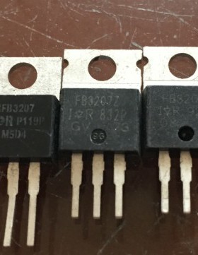 大电流MOS管 IRFB3207 IRFB3207Z IRFB3206 测好