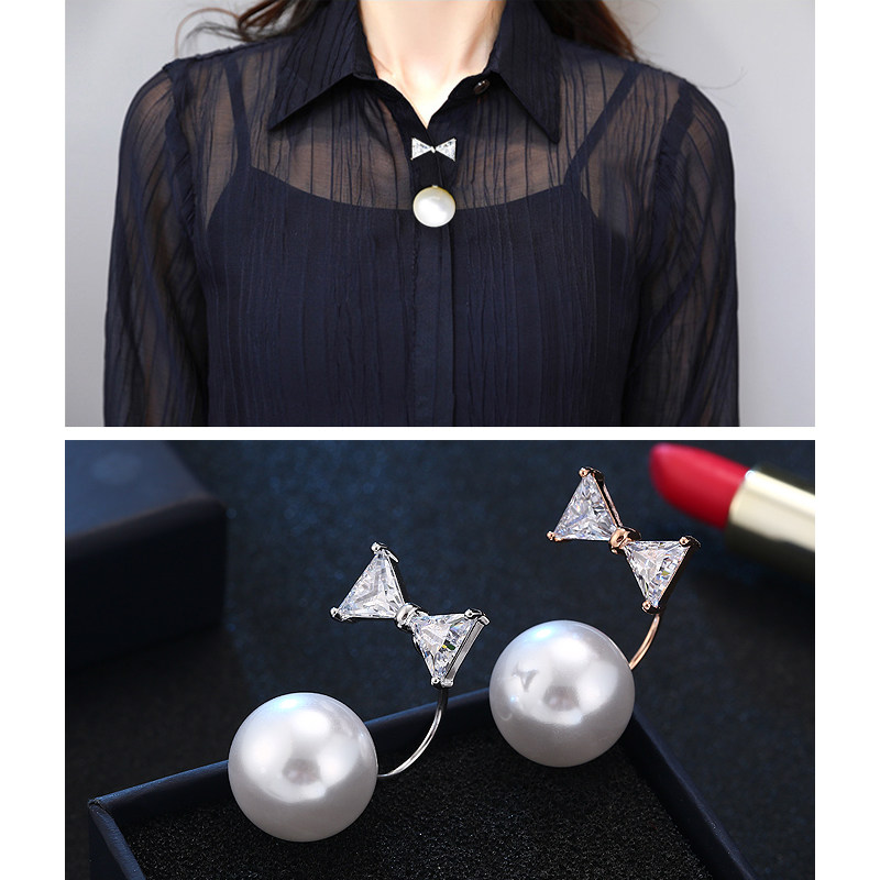 迷你蝴蝶结小胸针女胸花衬衫开衫毛衣别针领扣仿珍珠一字插针韩版,饰品/流行首饰/时尚饰品新,胸针,淘宝优惠券,粉丝福利购,淘宝优惠卷