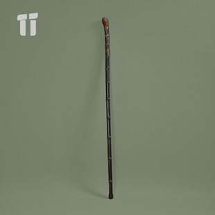 手工紫竹根登山仗手杖拐杖徒步爬山手工拐棍老人礼物竹杖