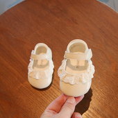 子防滑婴幼儿8 软底一岁女宝宝公主鞋 2026春季 6到12个月婴儿学步鞋