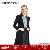 女风衣商场同款 声雨竹官方旗舰店夏季 新款 收腰显瘦外套气质休闲