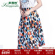 半身裙 街头手绘潮流时尚 个性 声雨竹2021年春夏新款 薄款 中裙A字裙