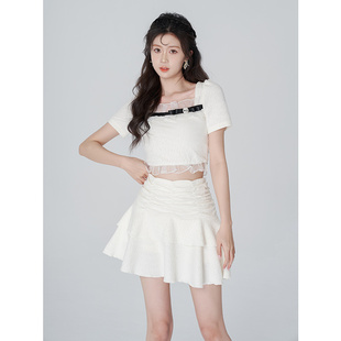 韩语琳今年今年流行漂亮套装 在逃公主短裙子半身裙两件套 裙女夏季