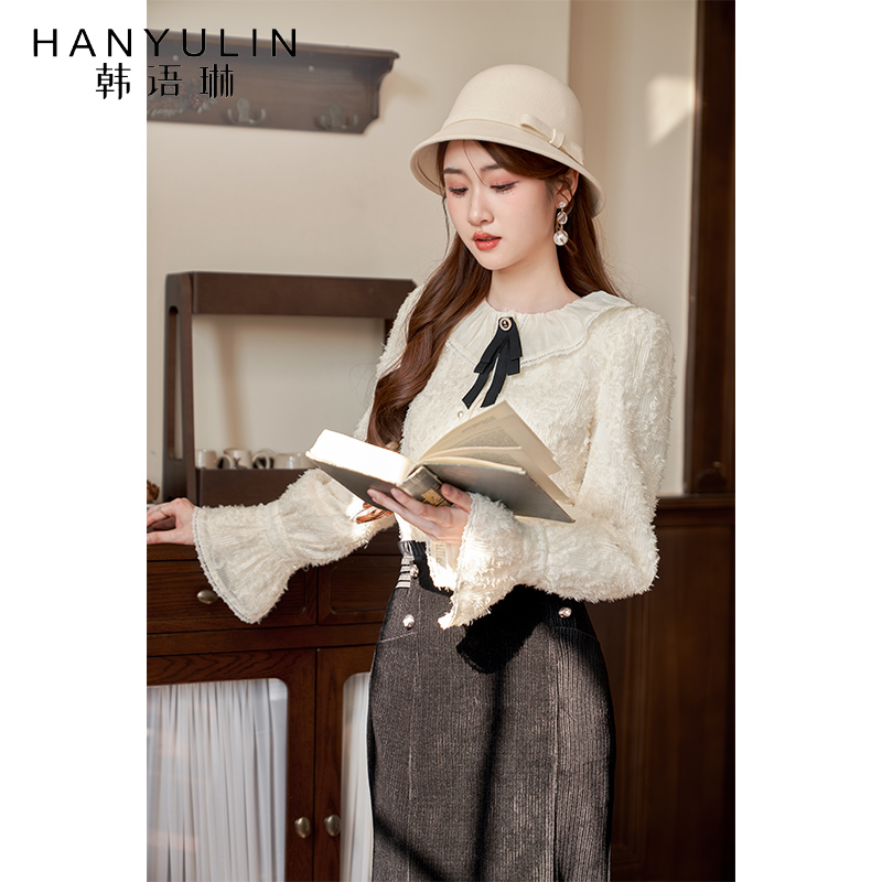 韩语琳空间设计感小众衬衫高级感