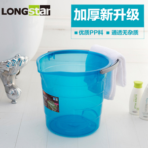 加厚家用塑料桶大号透明圆桶学生宿舍洗澡洗车装水拖把洗衣桶