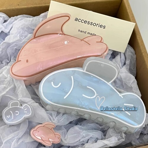 可爱小鱼2024新款海豚抓夹高级感