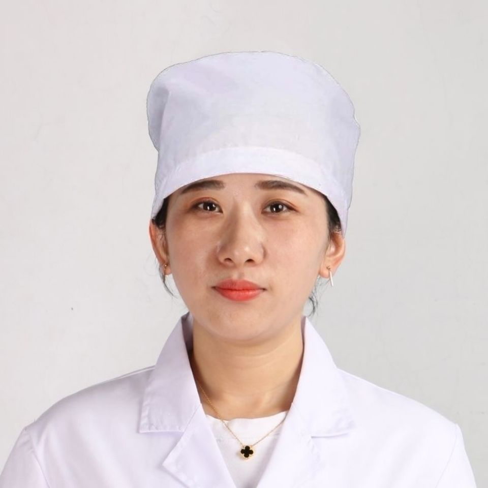 医师帽松紧帽白色护士圆帽大夫帽卫生帽工作帽食品厂帽子男女包邮