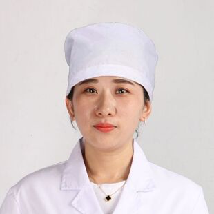 医师帽松紧帽白色护士圆帽大夫帽卫生帽工作帽食品厂帽子男女 包邮