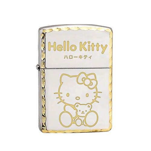 zippo凯蒂猫打火机hello kitty限量防风女高颜值可爱送男友礼物油