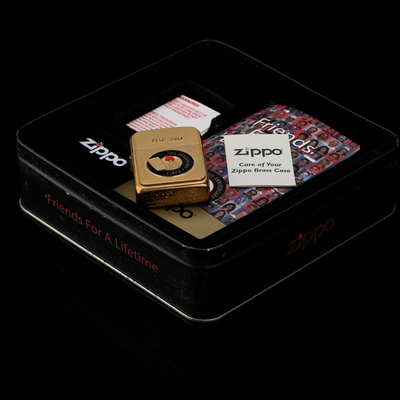 zippo之宝2002年年度纪念版C02终身好朋友金色纪念品送礼收藏金属