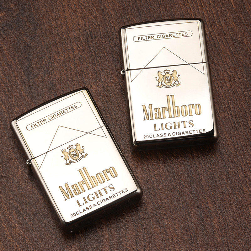 zippo打火机正版纯铜精雕盔甲 万宝路美国zppo送礼收藏