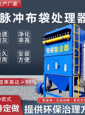 脉冲布袋除尘器设备耐高温锅炉木工工业环保中央粉尘收集除尘器