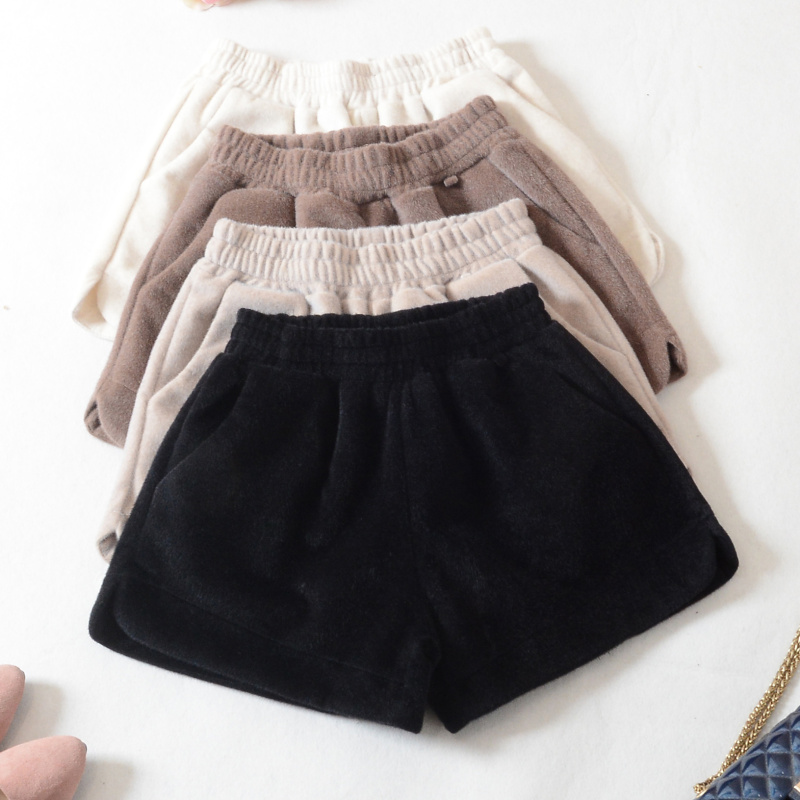 高腰短裤常规水貂绒2021秋冬