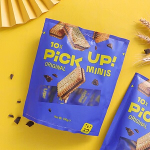 德国百乐顺pickup夹心饼干Bahlsen巧克力味独立包装儿童小零食品