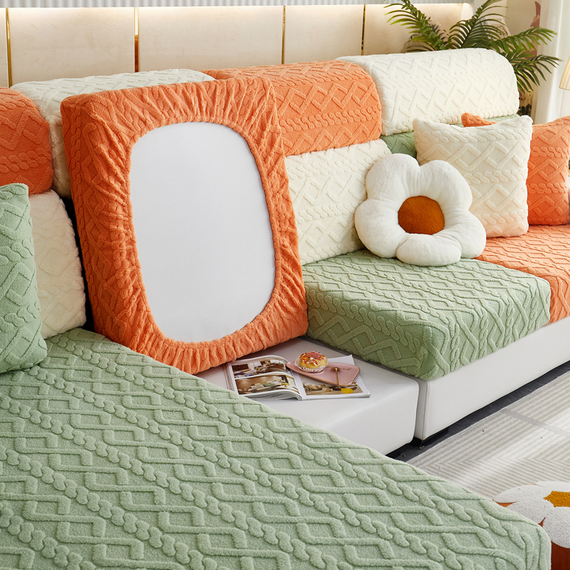 冬日专属丨北欧简约毛绒沙发笠