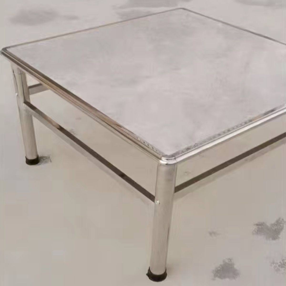 不锈钢长方形家用餐桌正方形吃饭烤火桌学习四角桌面设计不带瓷砖,住宅家具,烤火桌,淘宝优惠券,粉丝福利购,淘宝优惠卷