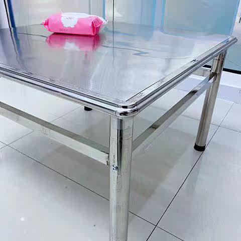 全不锈钢桌子正方形餐桌家用出租屋吃饭小桌学习麻将摆摊工作台,住宅家具,岛台餐桌,淘宝优惠券,粉丝福利购,淘宝优惠卷