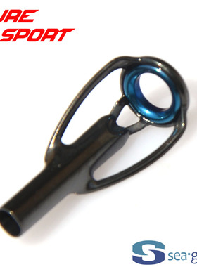兴泰黑钢架蓝环HBXULST-4顶环LS环导环DIY鱼竿配件SEAGUIDE