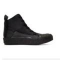 Black Nubuck Leather